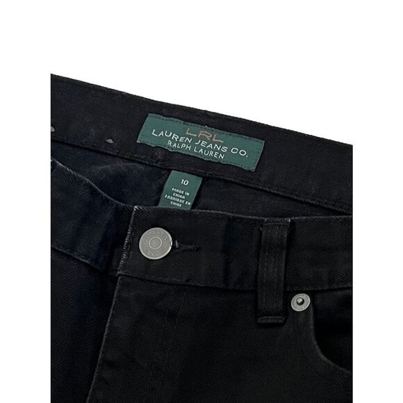 LRL Lauren Ralph Lauren Black Denim jeans size 10 - Picture 4 of 6